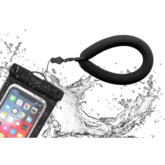 Dragonne flottante universelle en néoprène, noir de jais