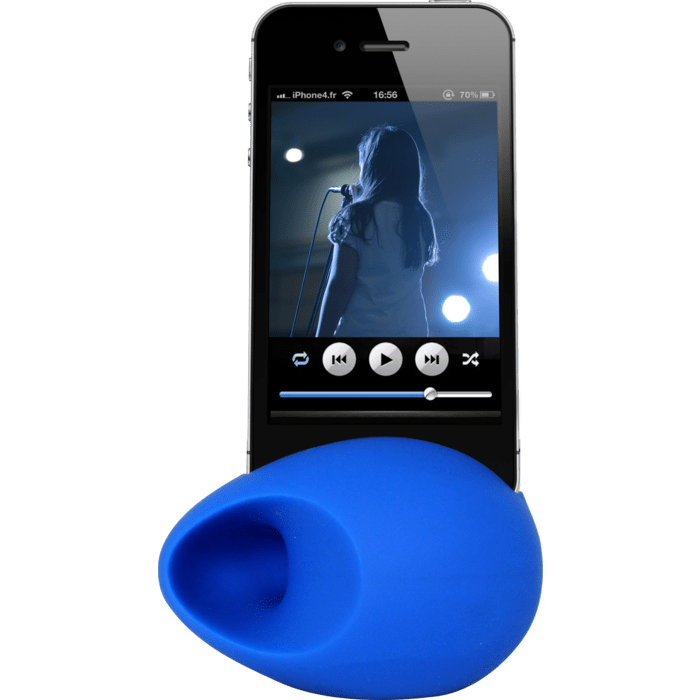 Oeuf Amplificateur de son pour Apple iPhone 5/5s/5C/SE, Bleu