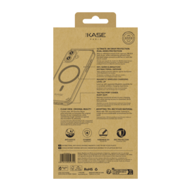 Coque antibact&eacute;rienne antichoc magn&eacute;tique invisible Fabriqu&eacute; Avec du 75% Plastique Recycl&eacute; pour Apple iPhone 16, Transparente