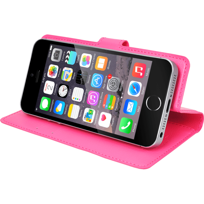 Coque clapet Universelle pour Smartphone (jusqu &agrave; 3.5 pouce), Rose Fandango