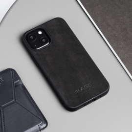 Coque en Su&egrave;de Alcantara pour Apple iPhone 13 mini, Noir Minuit