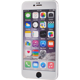 Protection d'&eacute;cran en Alliage de Titane et verre tremp&eacute; pour Apple iPhone 6 Plus/6s Plus, Argent