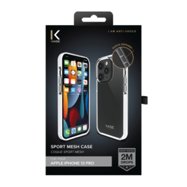 Coque Sport mesh pour Apple iPhone 13 Pro, Blanc Lumineux