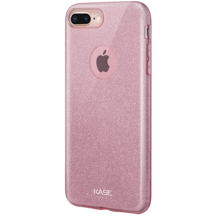 (Edition sp&eacute;ciale) Coque slim&nbsp;paillet&eacute;e &eacute;tincelante pour Apple iPhone 8 Plus, Or Rose