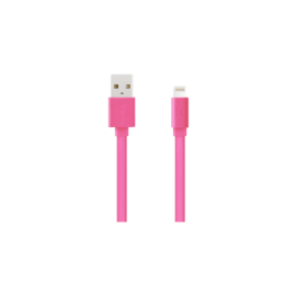 C&acirc;ble Lightning certifi&eacute; MFi Apple Charge/Sync (1M) Rose Bonbon