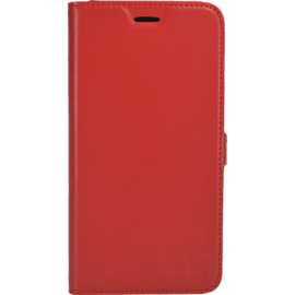 Coque clapet aimant&eacute;e avec pochette CB pour Apple iPhone 6 Plus/6s Plus (5.5 pouces), Cuir v&eacute;ritable, Rouge &agrave; l&egrave;vres