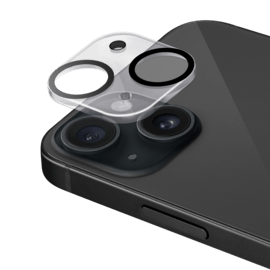 Protecteur d'objectif d'appareil photo en cristal acrylique pour Apple iPhone15/14 Plus, transparent