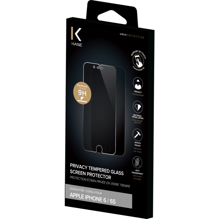 Protection d'&eacute;cran Priv&eacute;e en verre tremp&eacute; pour Apple iPhone 6/6s
