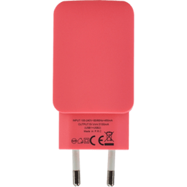 Case Universal Dual USB Charger (EU) 3.1A, Coral