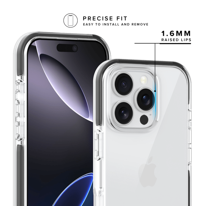 Coque Sport mesh pour 60% de plastique recycl&eacute; Apple iPhone 16 Pro Max, Noir