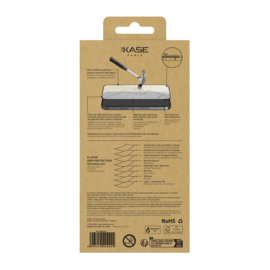 Protection d&rsquo;&eacute;cran antibact&eacute;rienne en verre tremp&eacute; ultra-r&eacute;sistant &agrave; bords incurv&eacute;s (60% verre tremp&eacute; recycl&eacute;) pour Apple iPhone 17 Pro, Noir