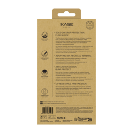 Coque hybride invisible fabriqu&eacute; avec 83% de plastique recycl&eacute; pour Samsung Galaxy S24 5G, Transparente