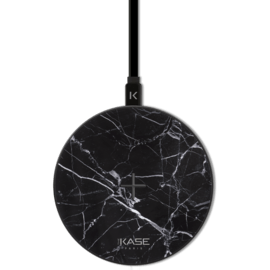 Case Marble Motif Qi Fast Charge Wireless Charging Pad 7.5W/ 10W, Midnight Black