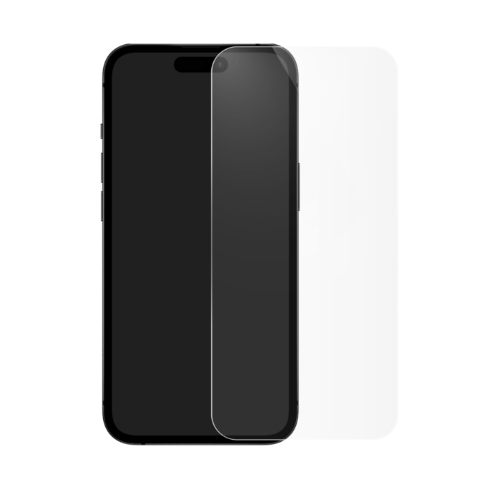 Protecteur d'écran en verre trempé de qualité supérieure pour Apple iPhone 15 Pro, transparent