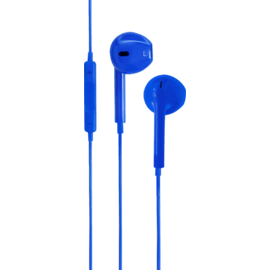 Case K Earphones with micro and remote, Electric Blue