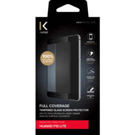 Protection d'&eacute;cran en verre tremp&eacute; (100% de surface couverte) pour Huawei P10 Lite, Noir