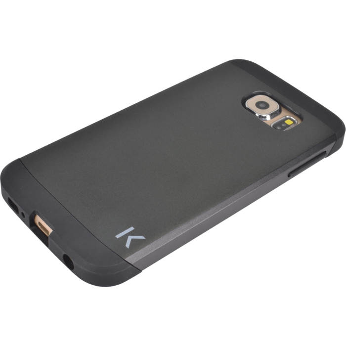 Coque slim anti-choc pour Samsung Galaxy S6, Gris sidéral