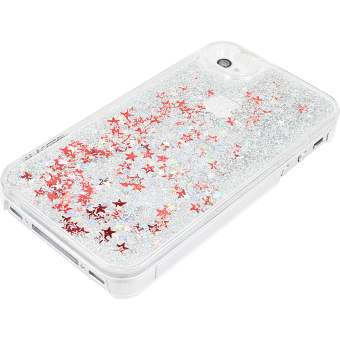 Bling Bling Coque Paillet&eacute;e pour Apple iPhone 4/4s, Etoile Argent&eacute;e
