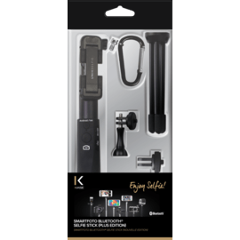 SmartFoto Bluetooth Selfie Stick (Nouvelle Edition), Noir