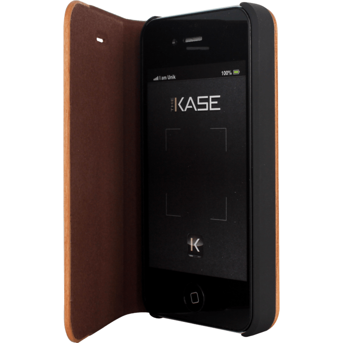 Coque Clapet pour Apple iPhone 4/4S, Marron et Bois Naturel Cherry