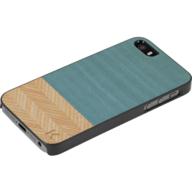 Coque bois pour Apple iPhone 5/5s/SE, Denim & Hazel
