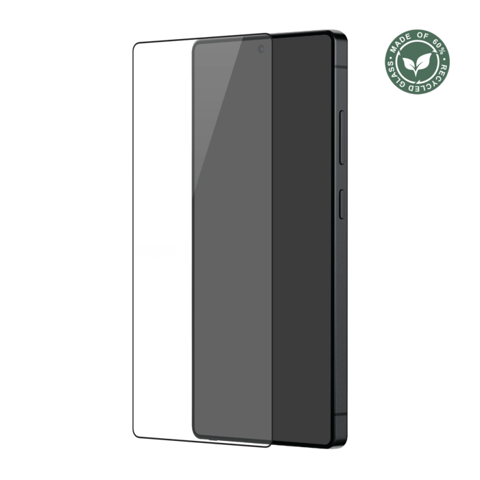 Protection d'&eacute;cran en verre tremp&eacute; (60% verre tremp&eacute; recycl&eacute;) pour Samsung Galaxy S25 Ultra 5G, Noir