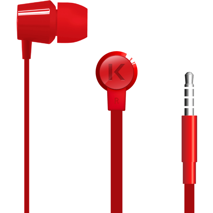 K In-ear Headphones, Fiery Red