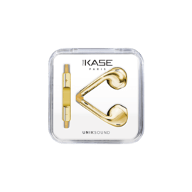 Case K Ecouteur avec micro et t&eacute;l&eacute;commande, Dor&eacute; m&eacute;tallique