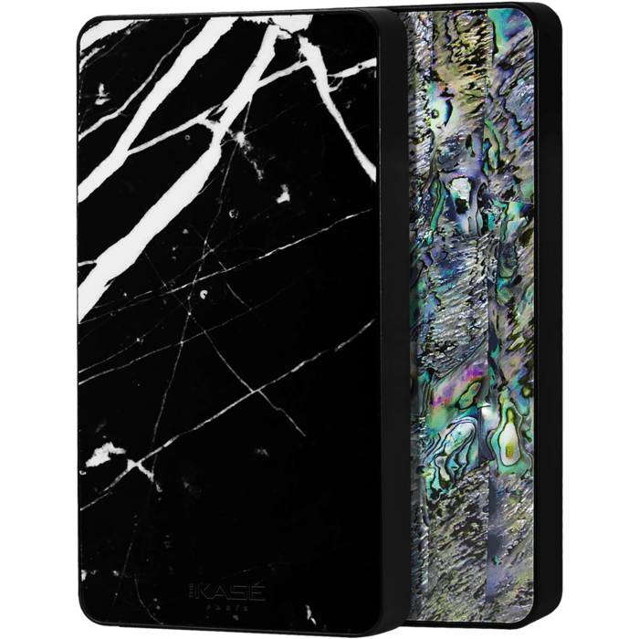Naturalista Batterie externe 6000 mAh, Marbre noir & coquillage marine