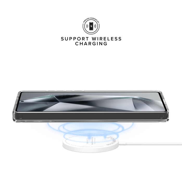 Coque hybride invisible fabriqu&eacute; avec 83% de plastique recycl&eacute; pour Samsung Galaxy S25 Ultra 5G, Transparente