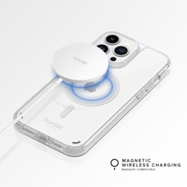 Coque antibact&eacute;rienne antichoc magn&eacute;tique invisible pour Apple iPhone 13 Pro, Transparente