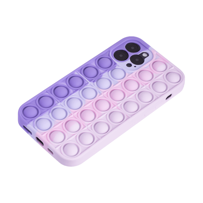 Coque Popping Bubble pour Apple iPhone 12/12 Pro, Bleu Vert