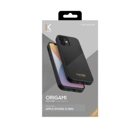 Coque Origami duo pour Apple iPhone 12 mini, Noir urbain