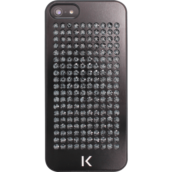 Coque ornée de cristaux Swarovski pour Apple iPhone 5/5s/SE, Noir