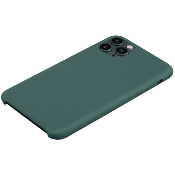 Coque en Gel de Silicone Doux pour Apple iPhone 11 Pro Max, Vert Mousse