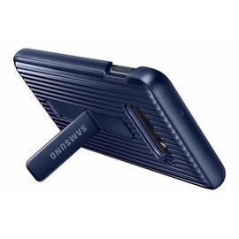 Coque renforc&eacute;e avec fonction Stand Bleu marine pour Galaxy S10E