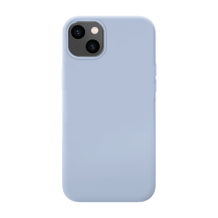 Coque antichoc en gel de silicone doux pour Apple iPhone 14 Plus, Bleu Lilas