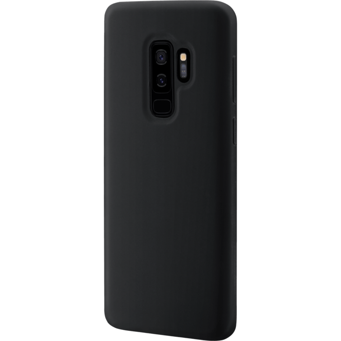 Coque en Gel de Silicone Doux pour Samsung Galaxy S9, Noir satin