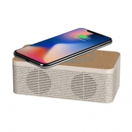 Enceinte St&eacute;r&eacute;o Bluetooth ECO avec recharge sans fil