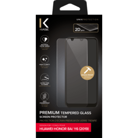 Protection d'écran premium en verre trempé pour Huawei Honor 8A/ Y6 2019, Transparent