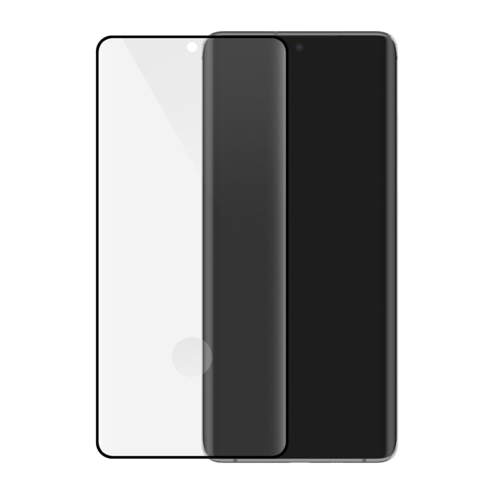 Protection d'&eacute;cran en verre tremp&eacute; Bord &agrave; Bord Incurv&eacute; pour Samsung Galaxy S20 Ultra, Noir