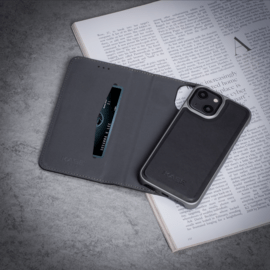 &Eacute;tui et Coque slim magn&eacute;tique 2-en-1 GEN 2.0 pour Apple iPhone 13 mini, Noir