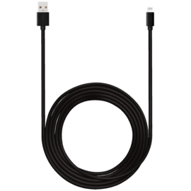 C&acirc;ble Lightning certifi&eacute; MFi Apple Charge Speed 3A charge/ sync (3M), Noir de jais