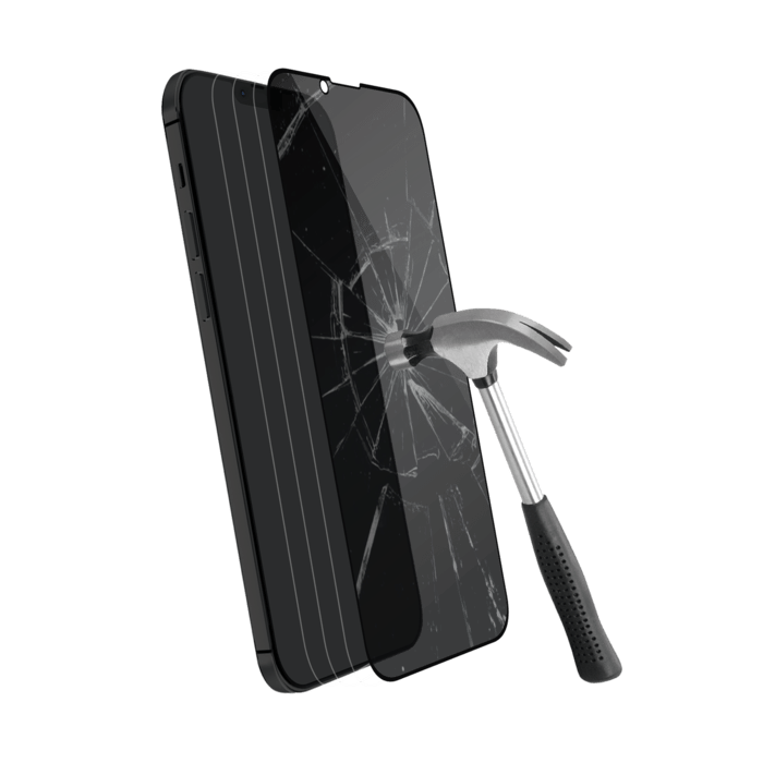 Protection d'écran Privée en verre trempé (100% de surface couverte) pour Apple iPhone 13/13 Pro, Noir