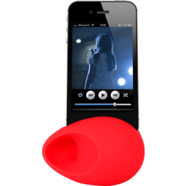 Oeuf Amplificateur de son pour Apple iPhone 5/5s/5C/SE, Rouge