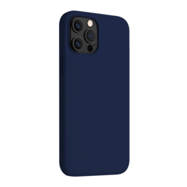Coque antichoc en gel de silicone doux pour Apple 12 Pro Max, Bleu Oxford