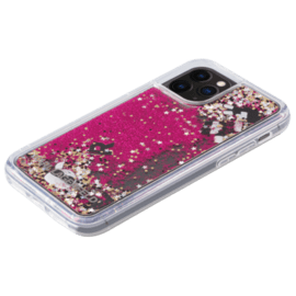 Custodia charms galleggiante con glitter Bling Bling Karl Lagerfeld per Apple iPhone 11 Pro, rosa