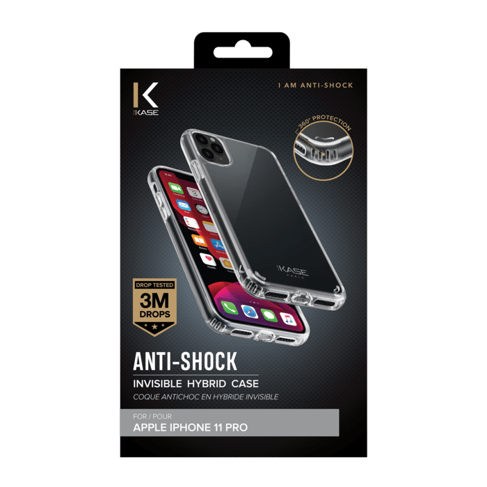 Coque Antichoc hybride invisible for Apple iPhone 11 Pro, Transparent