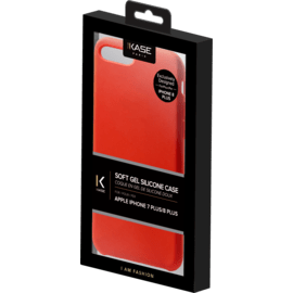 (Edition sp&eacute;ciale) Coque en Gel de Silicone Doux pour Apple iPhone 7/8 Plus, Rouge Ardent
