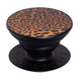 PopSockets PopGrip, L&eacute;opard en m&eacute;tal gaufr&eacute;